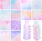 12 Pads Pop up Sticky Notes, Cute Gradient Watercolor Self Stick Notes Pads, Multi Color Super Adhesive Memo Pads Refills, Easy to Post Paper Home Office Notebooks Supplies Accessories